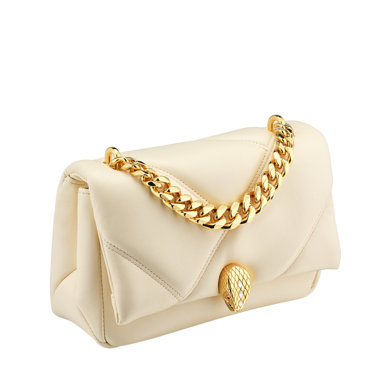 Bulgari SERPENTI CABOCHON CROSSBODY MINI BAG Ivory