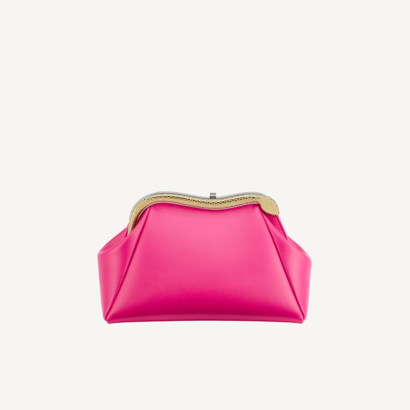 Bulgari SERPENTINE POUCH Pink 19.5 x 14 x 10 cm