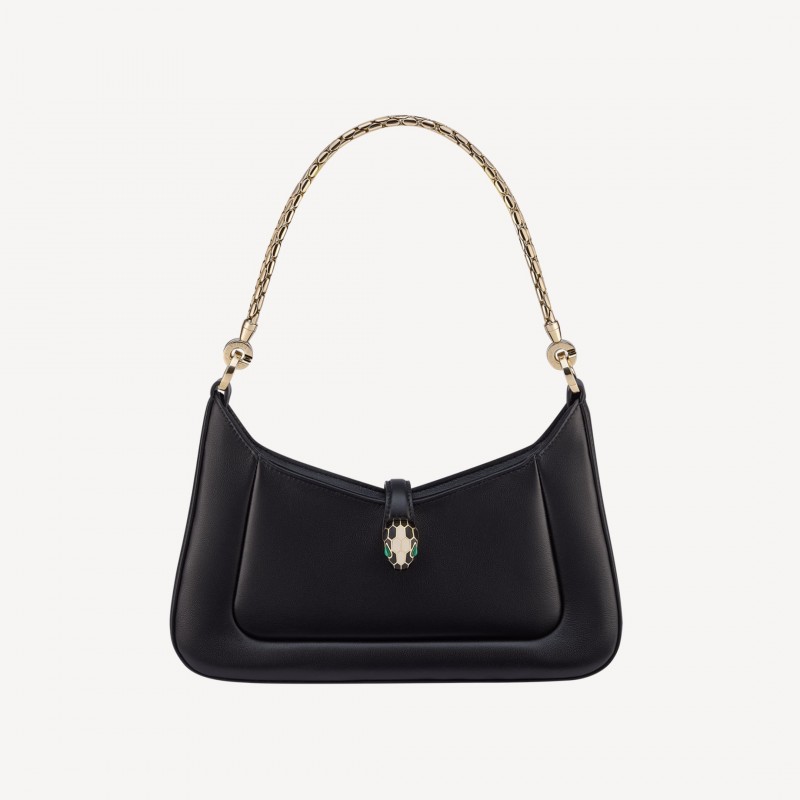 Bulgari SERPENTI BAIA SHOULDER BAG Black Black