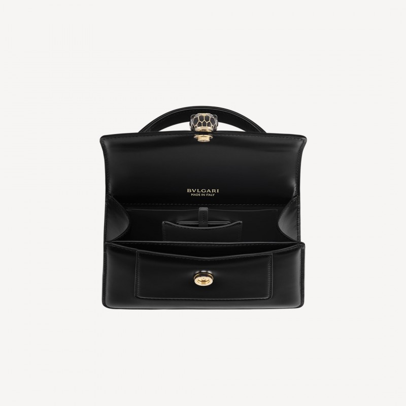 Bulgari SERPENTI FOREVER MINI TOP HANDLE BAG Black