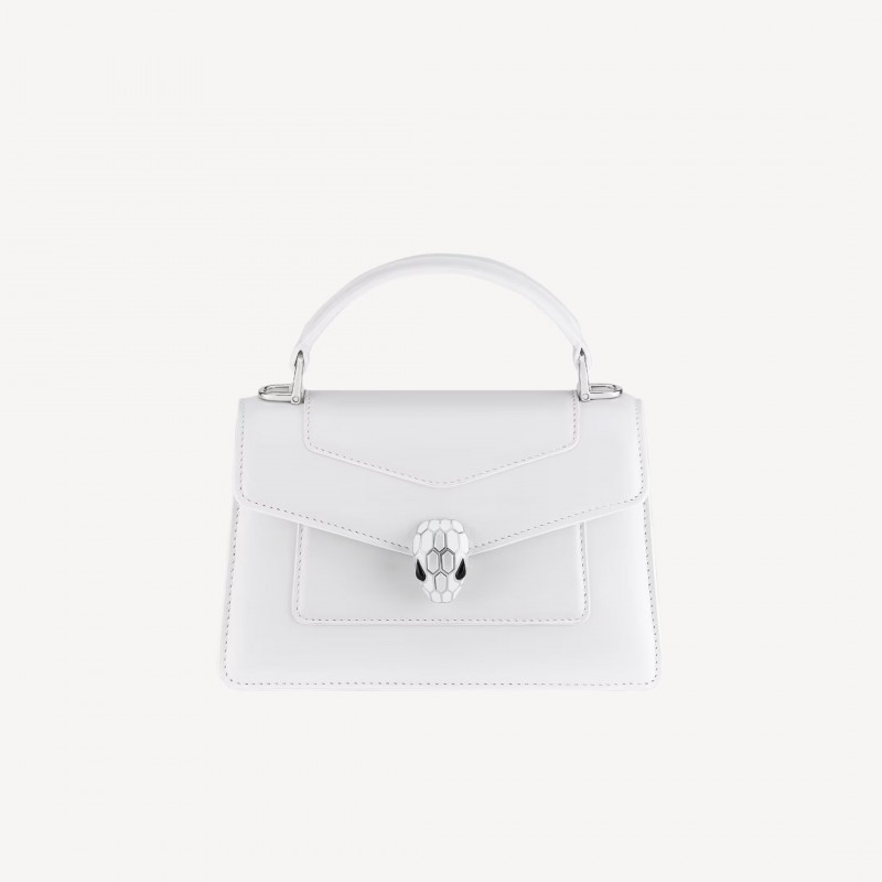 Bulgari SERPENTI FOREVER MINI TOP HANDLE BAG White