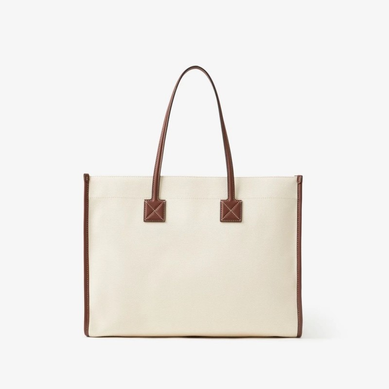 Burberry Medium Freya Tote Natural/Tan