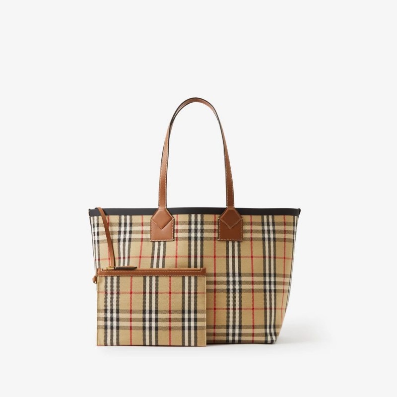 Burberry Medium London Tote Briar Brown/Black