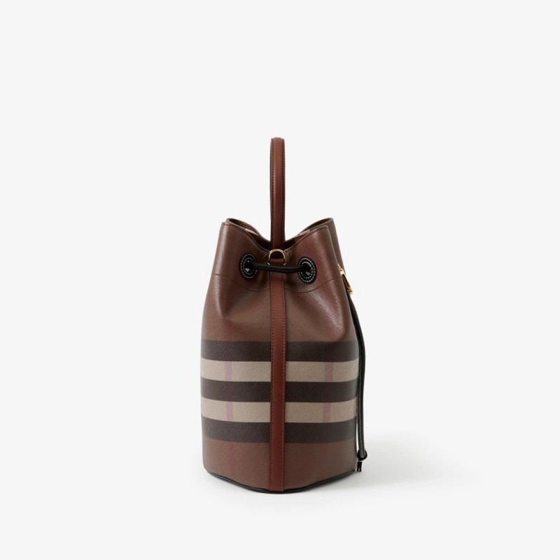 Burberry Small TB Bucket Bag Dark Birch Brown