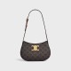 Celine MEDIUM TILLY BAG IN TRIOMPHE CANVAS AND CALFSKIN TAN