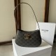 Celine MEDIUM TILLY BAG IN TRIOMPHE CANVAS AND CALFSKIN TAN