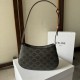 Celine MEDIUM TILLY BAG IN TRIOMPHE CANVAS AND CALFSKIN TAN