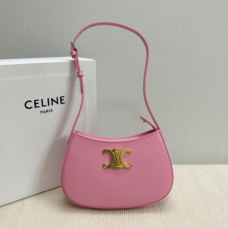 Celine MEDIUM TILLY BAG IN SHINY CALFSKIN ROSY