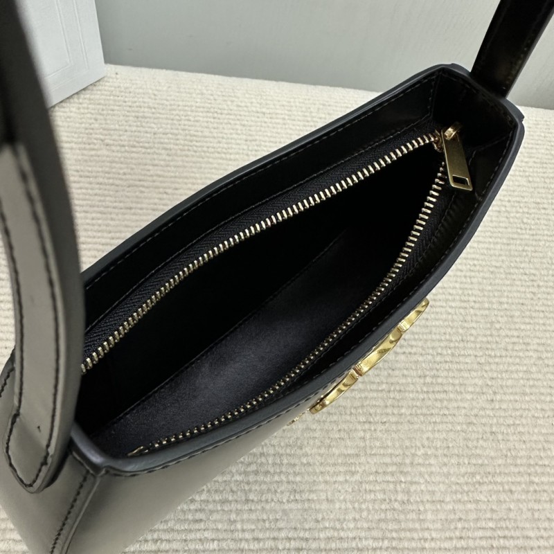 Celine MEDIUM TILLY BAG IN SHINY CALFSKIN BLACK