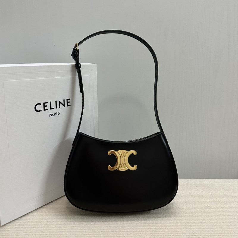 Celine MEDIUM TILLY BAG IN SHINY CALFSKIN BLACK