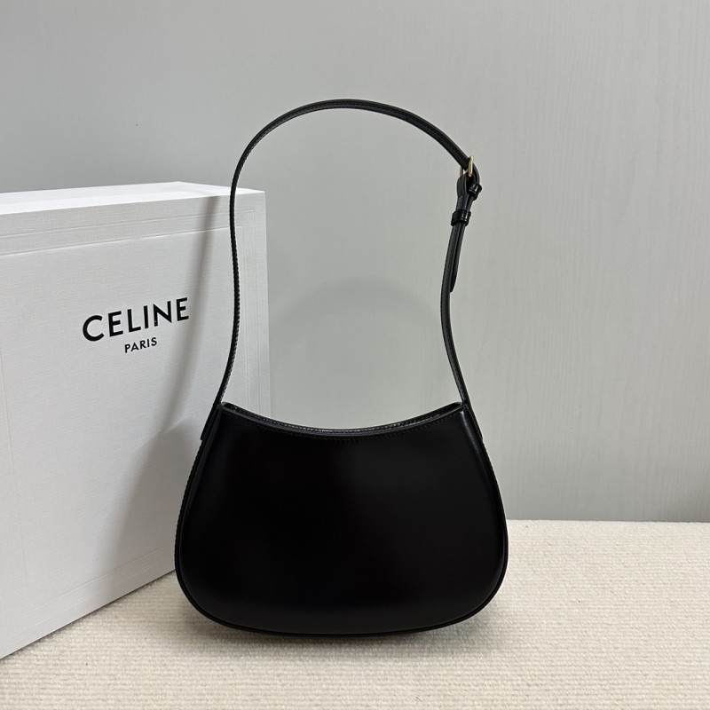 Celine MEDIUM TILLY BAG IN SHINY CALFSKIN BLACK