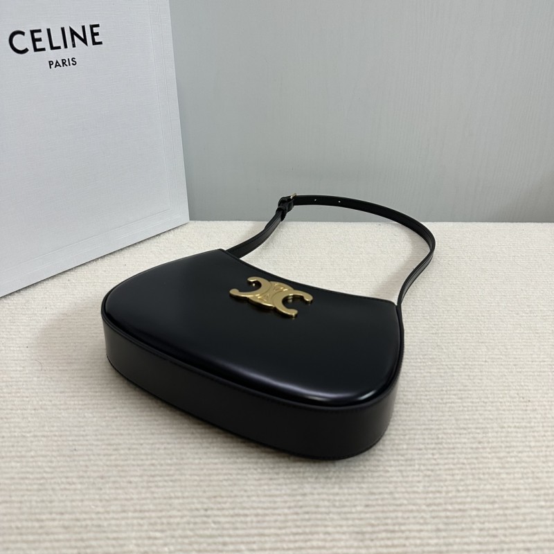 Celine MEDIUM TILLY BAG IN SHINY CALFSKIN BLACK