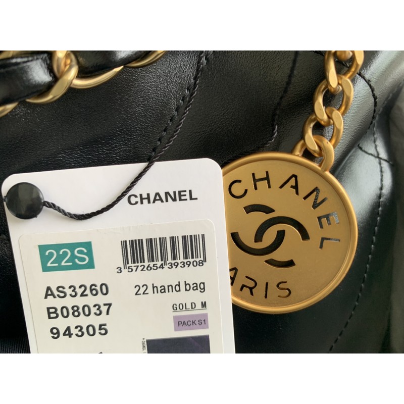 CHANEL 22 SMALL HANDBAG Black