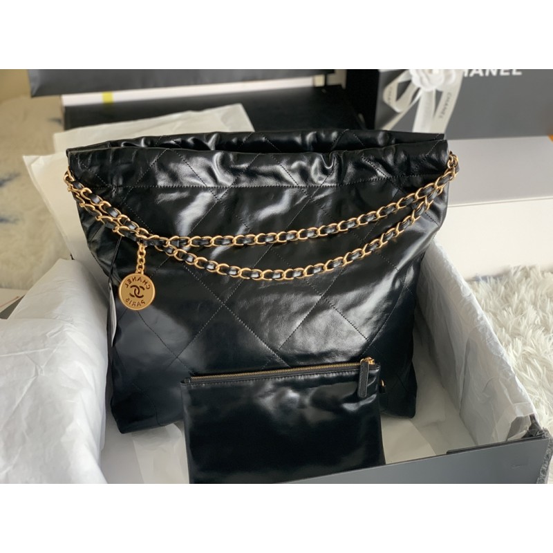 CHANEL 22 HANDBAG Black