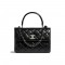 CHANEL FLAP BAG WITH TOP HANDLE