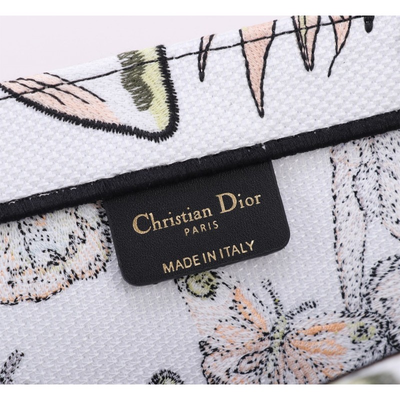 Large Christian Dior Butterfly Book Tote