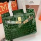 Birkin 30 Crocodile Green