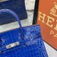 Birkin 30 Crocodile blue