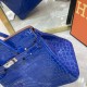 Birkin 30 Crocodile blue