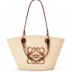 Medium Anagram Basket bag in iraca palm and calfskin