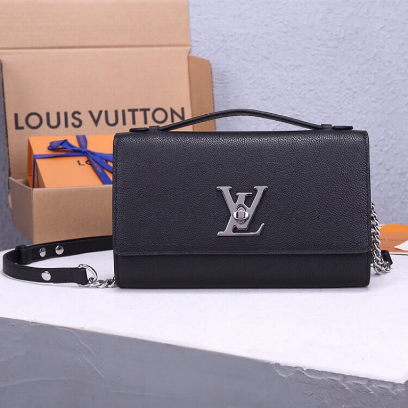 Louis Vuitton LV Lockme Clutch Purse